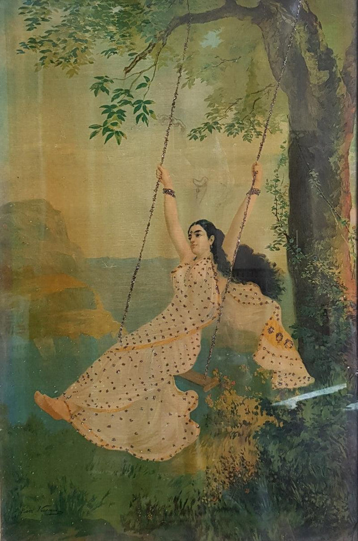 Mohini Painting by Raja Ravi Varma | ArtZolo.com
