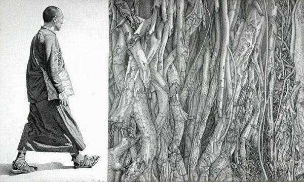 Monk 17 Iii Drawing by Prakash Ghadge | ArtZolo.com