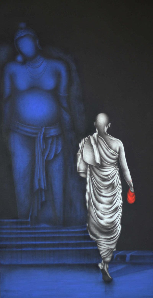 Monk 2 Painting by Yuvraj Patil | ArtZolo.com