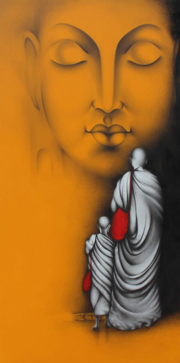 Monk 4 Painting by Yuvraj Patil | ArtZolo.com