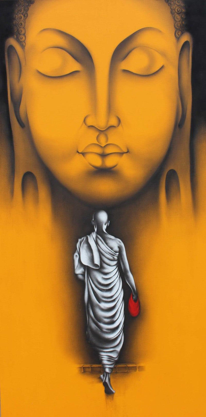 Monk 5 Painting by Yuvraj Patil | ArtZolo.com