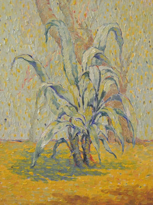 Nature oil painting titled 'Morning', 24x18 inches, by artist Gopal Gangawane on Canvas