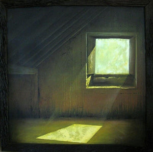 Cityscape acrylic painting titled 'Morning', 48x48 inches, by artist Gopal Pardeshi on Canvas