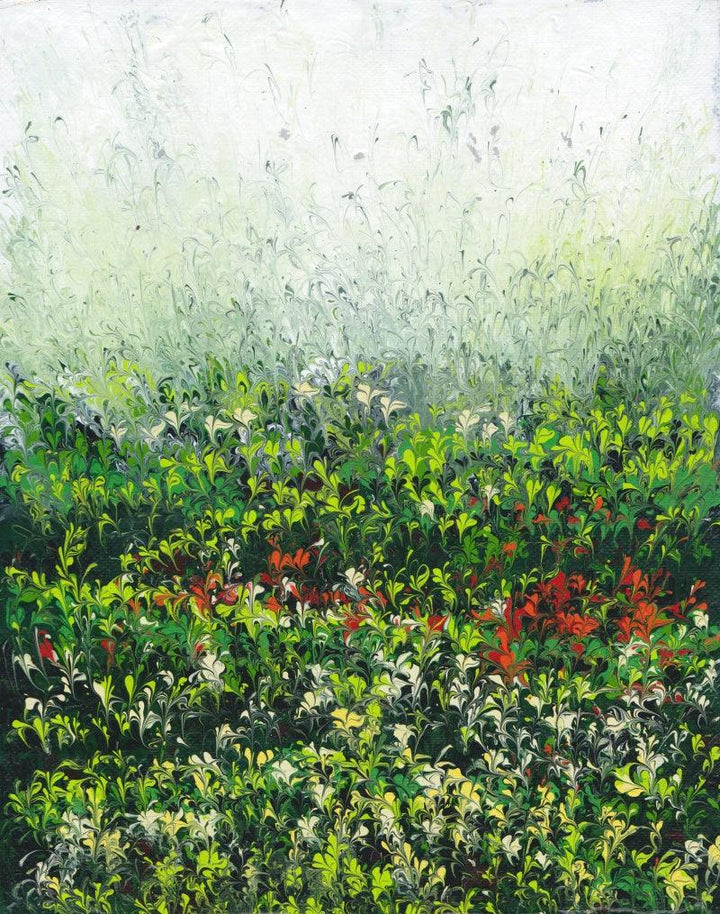 Morning Field Painting by Kaukab Ahmad | ArtZolo.com