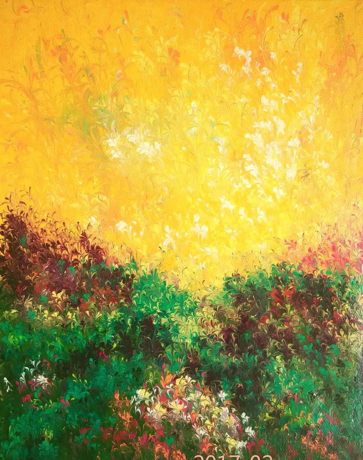 Morning Raga Painting by Kaukab Ahmad | ArtZolo.com
