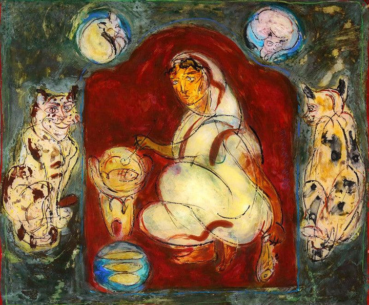 Mother Painting by Subroto Mondal | ArtZolo.com