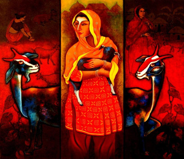 Mother Painting by Nur Ali | ArtZolo.com