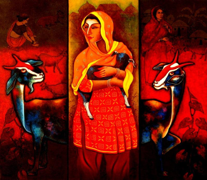 Mother Painting by Nur Ali | ArtZolo.com