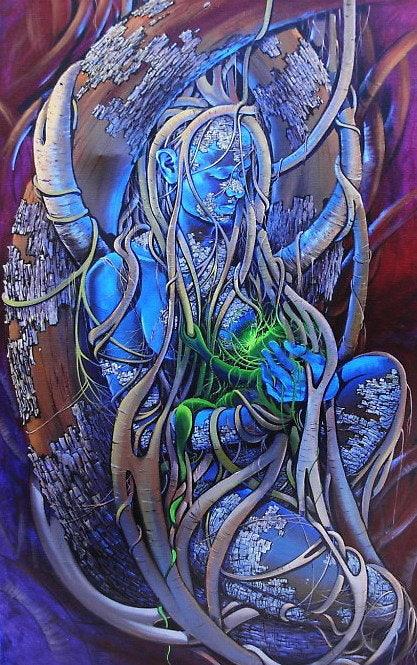Mother Earth Painting by Bijay Biswaal | ArtZolo.com
