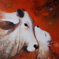 Animals acrylic painting titled 'Mother and child', 12x12 inches, by artist Swastik Jawalekar on Canvas