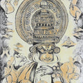 Religious printmaking titled 'Mudra 2', 12x8 inches, by artist Kanchan Kapruwan on Paper