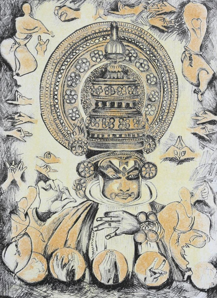 Mudra 2 Printmaking by Kanchan Kapruwan | ArtZolo.com