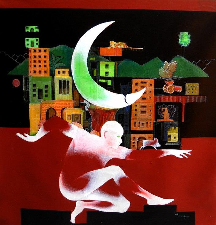Mumbai 5 Painting by Satish Patil | ArtZolo.com