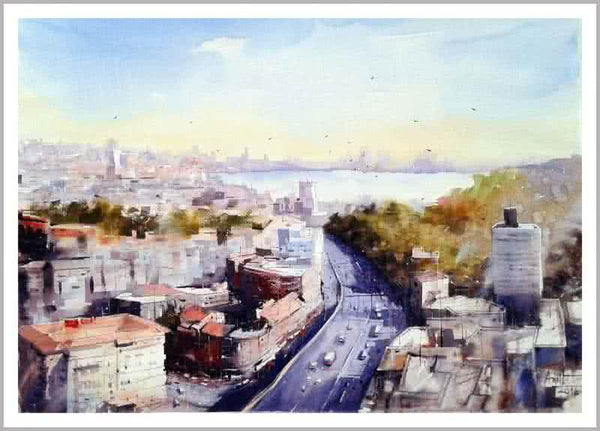 Mumbai I Painting by Amit Kapoor | ArtZolo.com