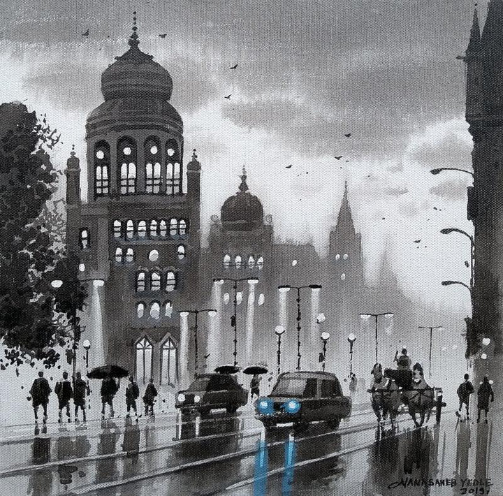 Mumbai Series 10 Painting by Nanasaheb Yeole | ArtZolo.com