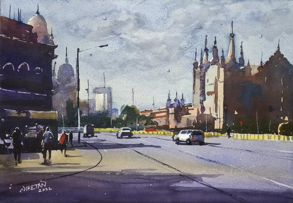 Mumbai Series 3 Painting by Niketan Bhalerao | ArtZolo.com