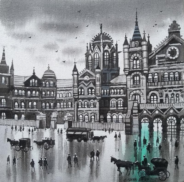 Mumbai Series 9 Painting by Nanasaheb Yeole | ArtZolo.com
