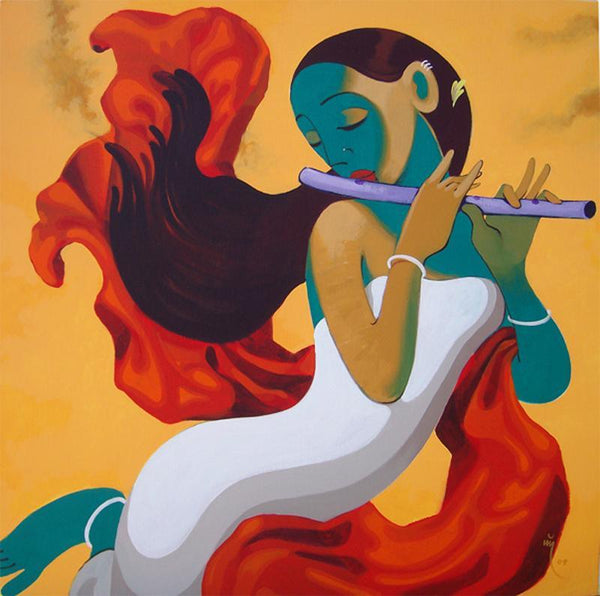 Music 6 Painting by Prakash Pore | ArtZolo.com