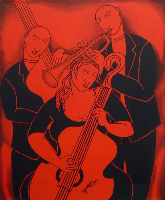 Music Company Painting by Mukesh | ArtZolo.com