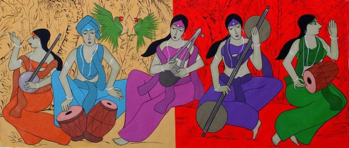 Music Contention Painting by Chetan Katigar | ArtZolo.com
