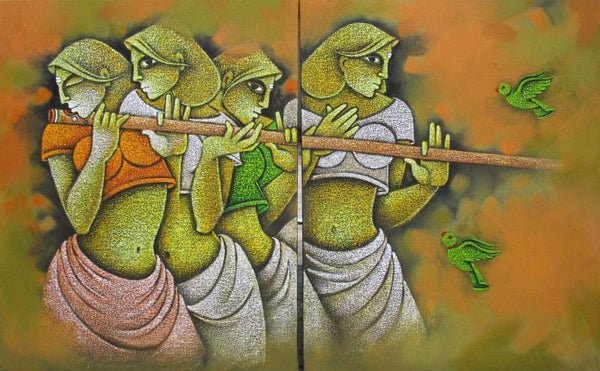 Music Iii Painting by Satyajeet Shinde | ArtZolo.com