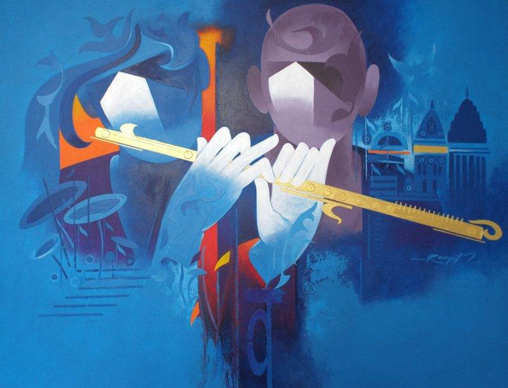 Music Of Banaras 2 Painting by Ranjit Singh | ArtZolo.com