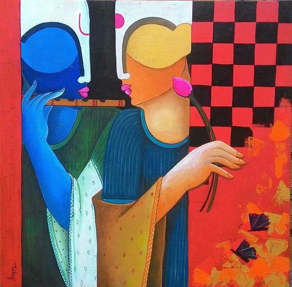 Music To My Sorrow2 Painting by Anupam Pal | ArtZolo.com
