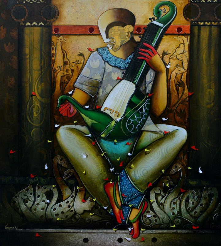 Musical Band 15 Painting by Anupam Pal | ArtZolo.com