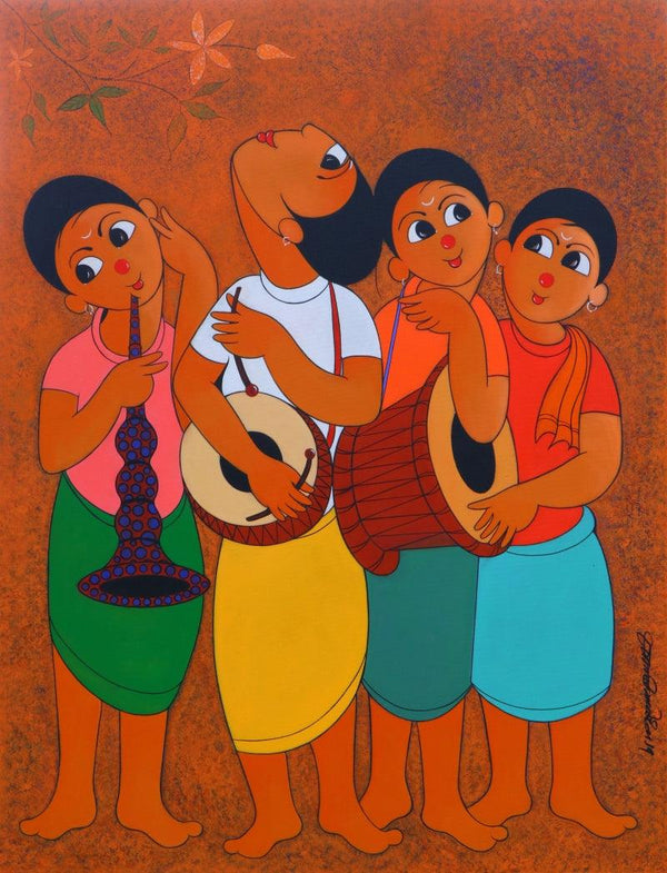 Musical Environment Painting by Dnyaneshwar Bembade | ArtZolo.com