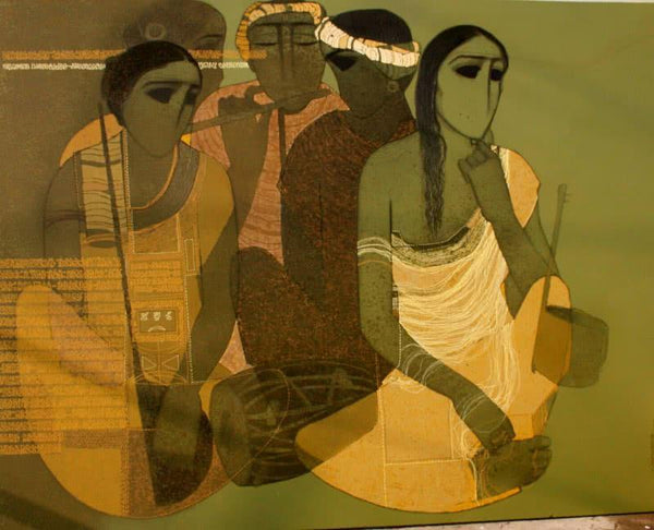 Musicians Iii Painting by Siddharth Shingade | ArtZolo.com