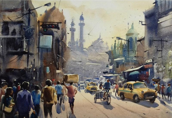My City Kolkata 2 Painting by Sankar Das | ArtZolo.com