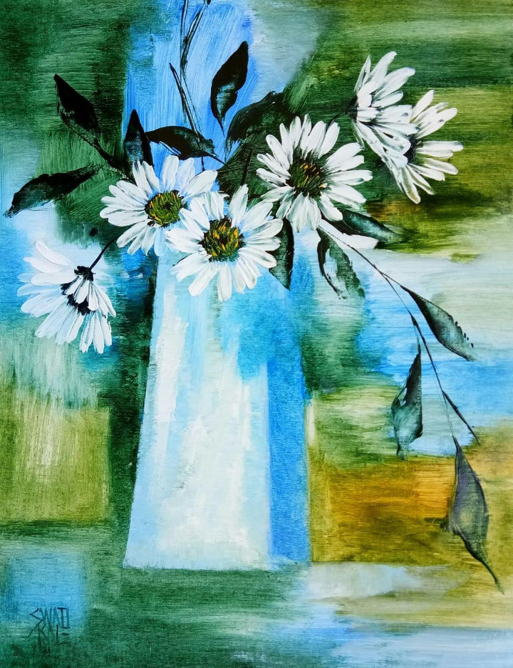 My Flowers Painting by Swati Kale | ArtZolo.com