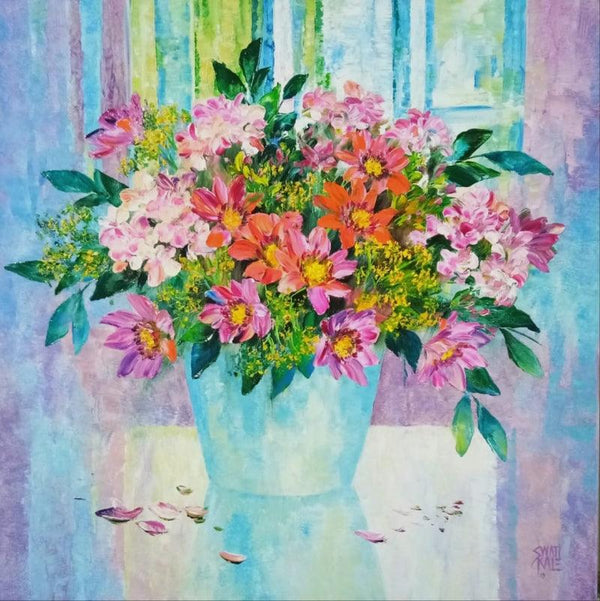 My Flowers Painting by Swati Kale | ArtZolo.com