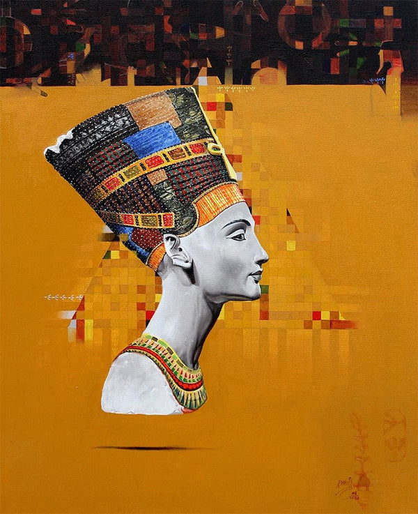 My Nefertiti Painting by Ramchandra Kharatmal | ArtZolo.com