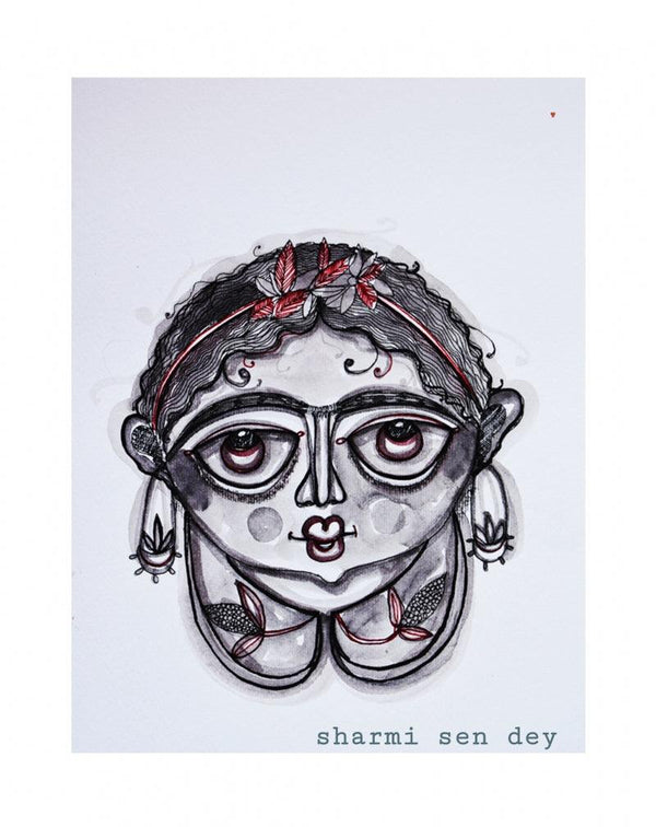 My Frida Painting by Sharmi Dey | ArtZolo.com