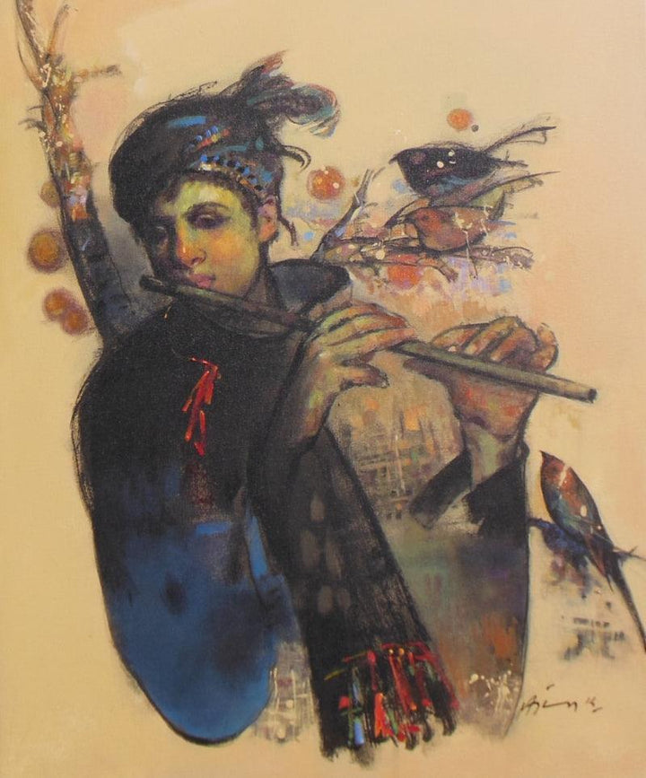 Mystic Tune Painting by Ajay Deshpande | ArtZolo.com