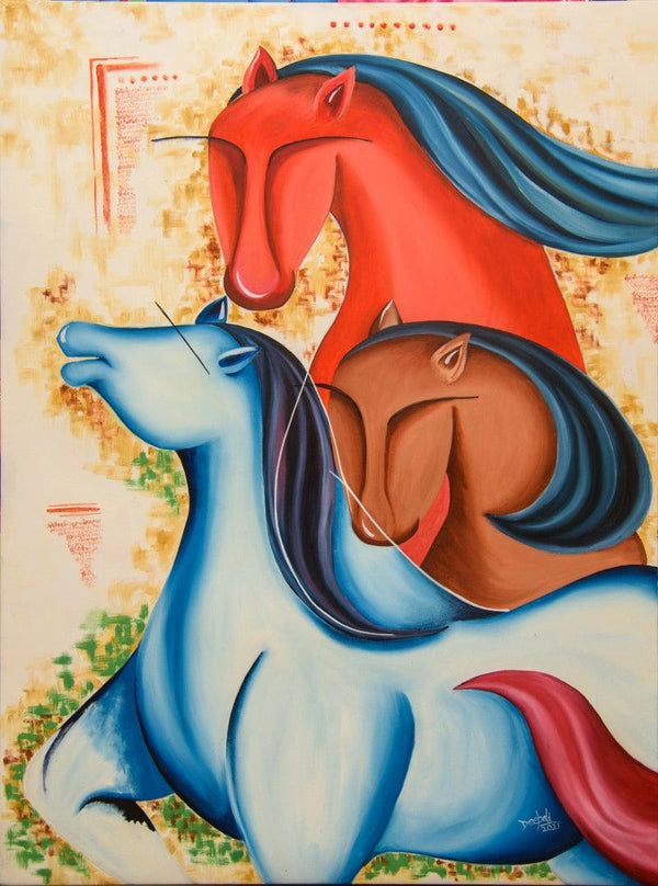 Mythic Creatures Painting by Deepali Mundra | ArtZolo.com