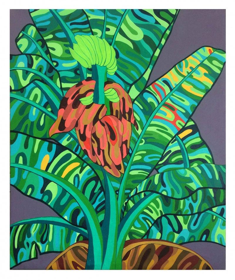 contemporary acrylic painting titled 'NATURE 6', 36x30 inches, by artist Manish Dey on Canvas