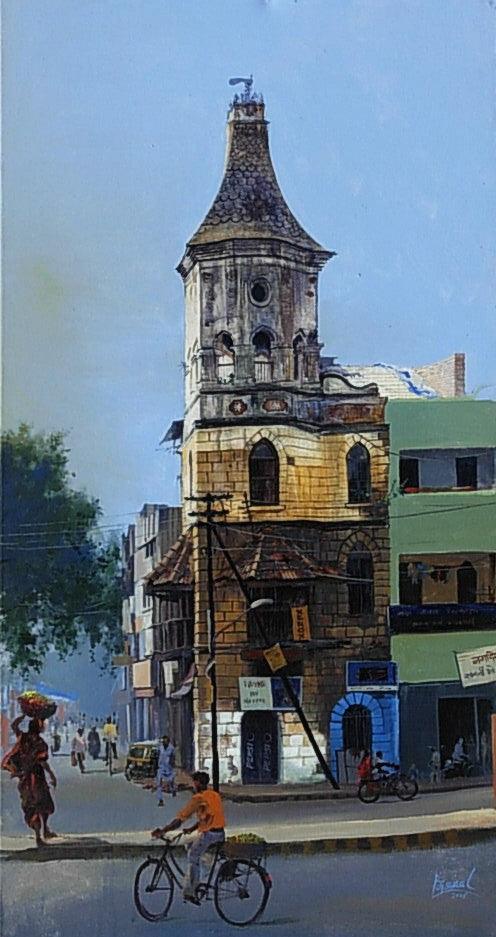 Nagpur Morning Painting by Bijay Biswaal | ArtZolo.com