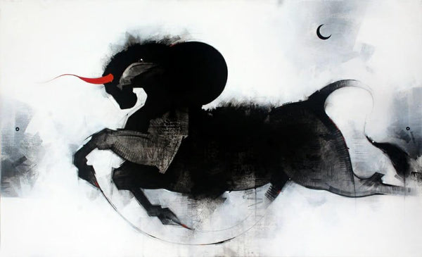 Nandi Painting by Amol Pawar | ArtZolo.com
