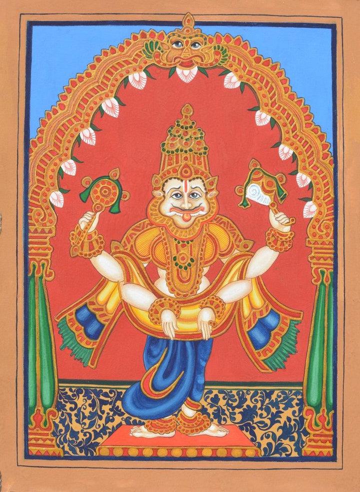 Narasimha Avatara Traditional Art by Radhika Ulluru | ArtZolo.com