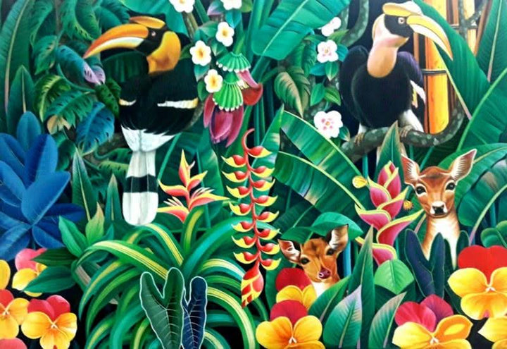 Nature 1 Painting by Murali Nagapuzha | ArtZolo.com