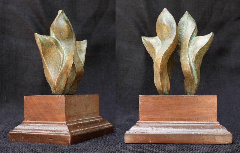 Nature sculpture titled 'Nature 1', 14x10x8 inches, by artist Rajeev Ranjan on Bronze