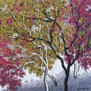 Nature acrylic painting titled 'Nature 3', 18x18 inches, by artist Sanjay Devsale on Canvas