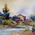 Nature watercolor painting titled 'Nature', 20x14 inches, by artist Prasanta Maiti on Paper