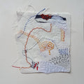 Abstract painting titled 'Nature', 8x8 inches, by artist Bharti Dixit on Fabric And Thread