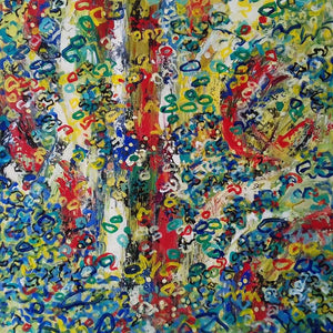 Nature acrylic painting titled 'Nature', 24x24 inches, by artist Prasanta Acharjee on Canvas