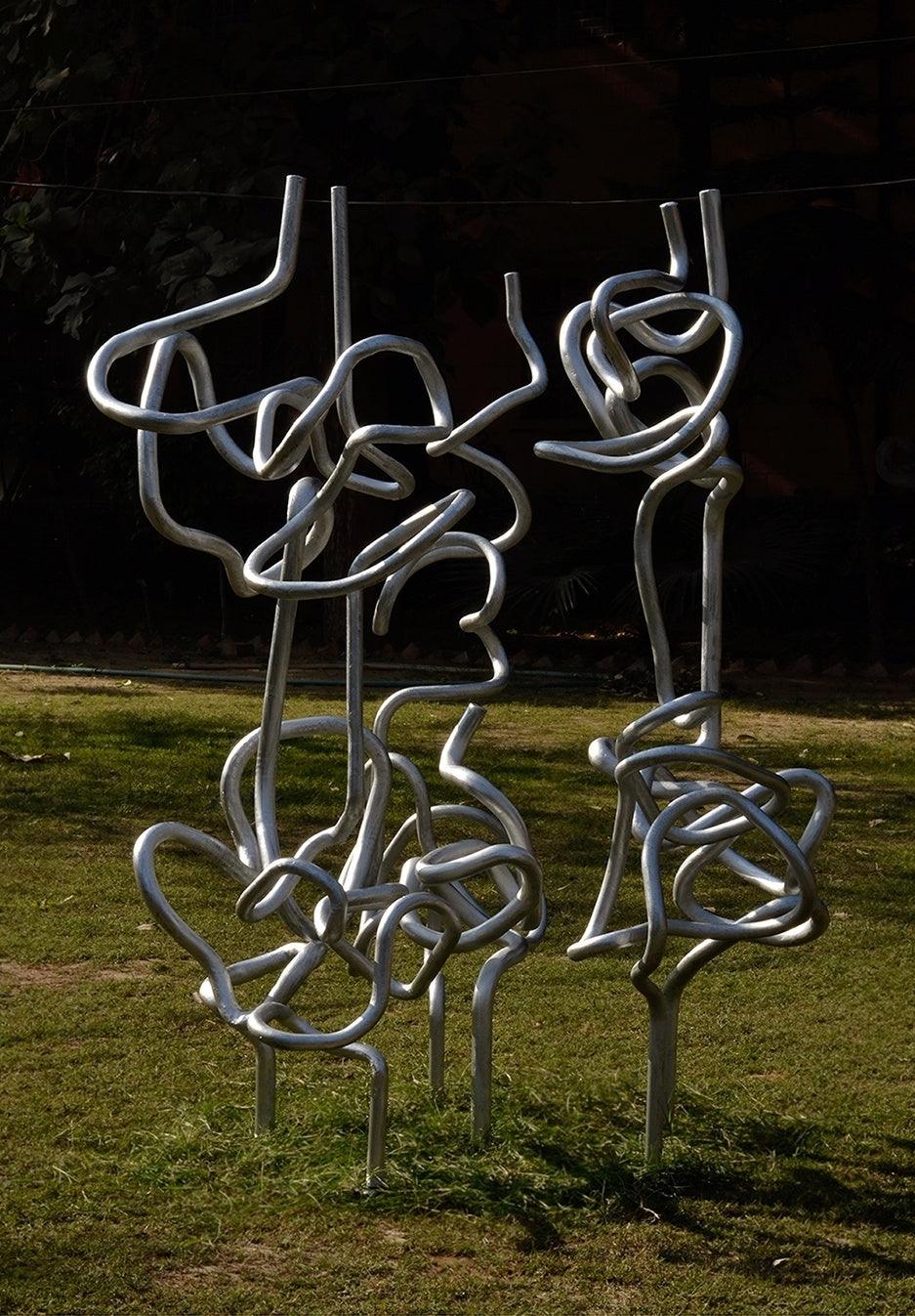 Nature sculpture titled 'Nature', 54x38x36 inches, by artist Rajnish Verma on Iron Rod