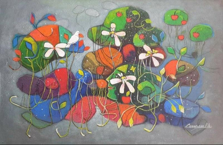 Nature Bliss Painting by Chandana Bhattacharjee | ArtZolo.com