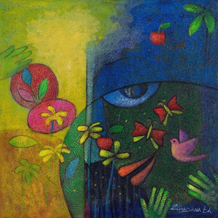 Nature Eye Painting by Chandana Bhattacharjee | ArtZolo.com